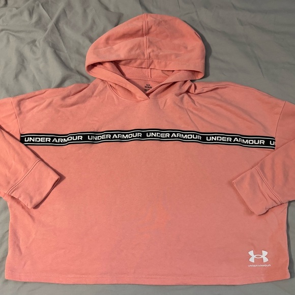 Under Armour Tops - Under Armour Coral Hoodie with Logo Band